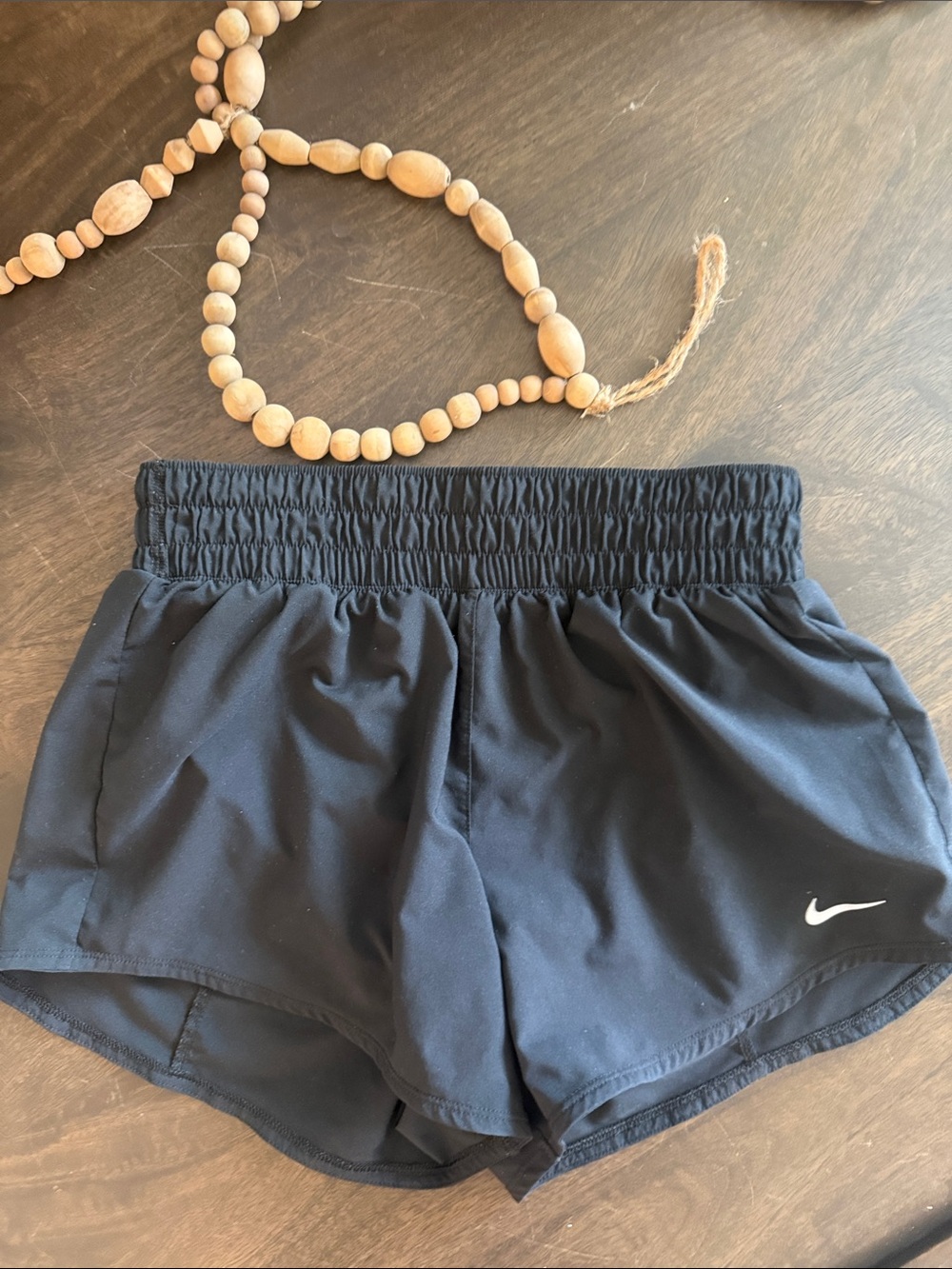 Nike Black Women's Elastic-Waist Athletic Shorts